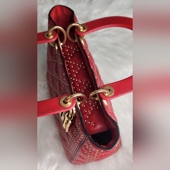 Mini Lambskin Cannage Studded Supple Lady Dior Satchel in full inclusion and COA - Picture 10 of 16